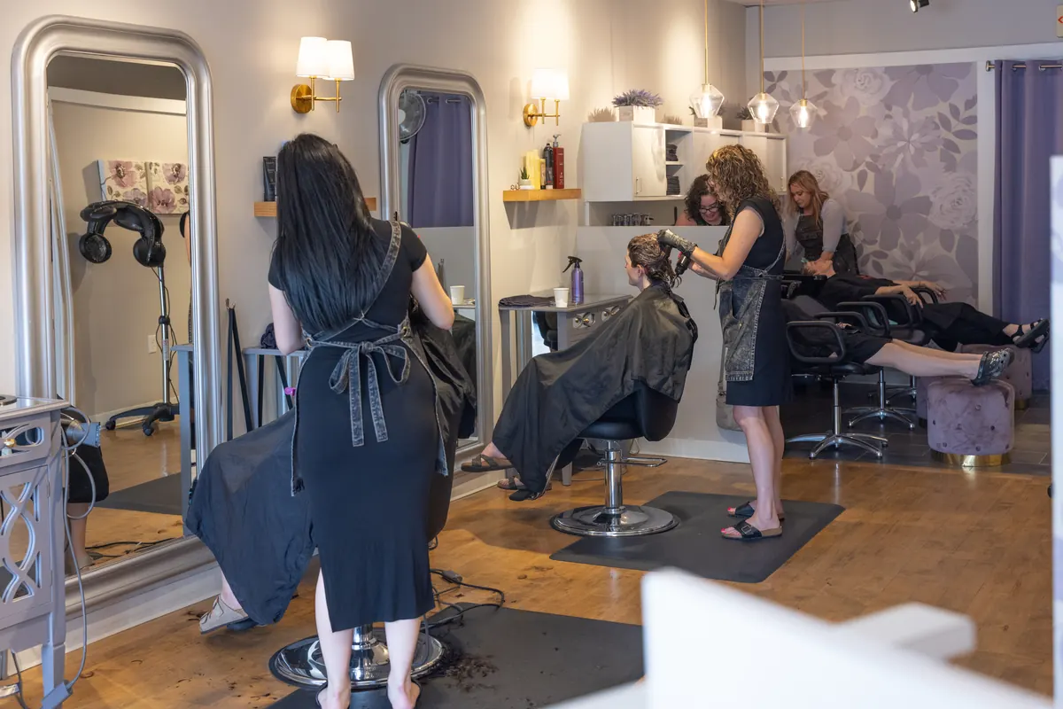 Amy's Salon hairstylists in the Arlington salon